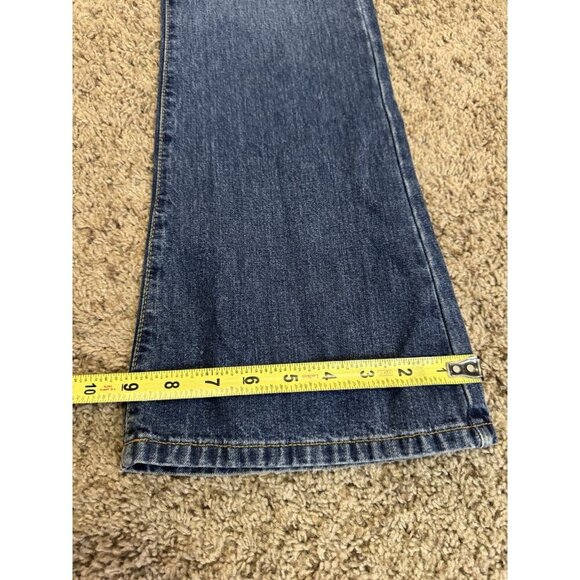 ABERCROMBIE FITCH 1892 Vintage Flare Jeans Low Rise 90s Y2K Made in USA 28x33 - Picture 6 of 12